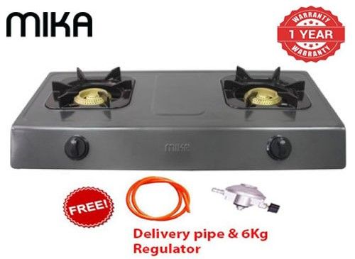Mika MGS1202 - 2 Burner Table Top Gas Cooker