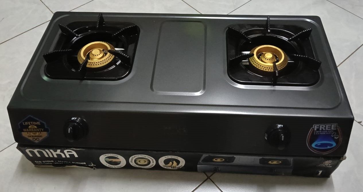 Mika MGS1202 - 2 Burner Table Top Gas Cooker