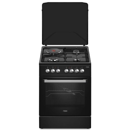 Mika 60 X 60, 3 Gas Jet Burners + 1 Rapid Plate, Electric Oven Standing Cooker (1 YR WRTY)