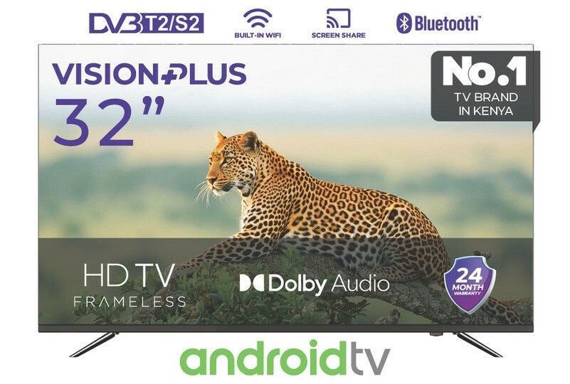 Vision Plus 32 Inch, BLUETOOTH, FRAMELESS, SMART ANDROID TV
