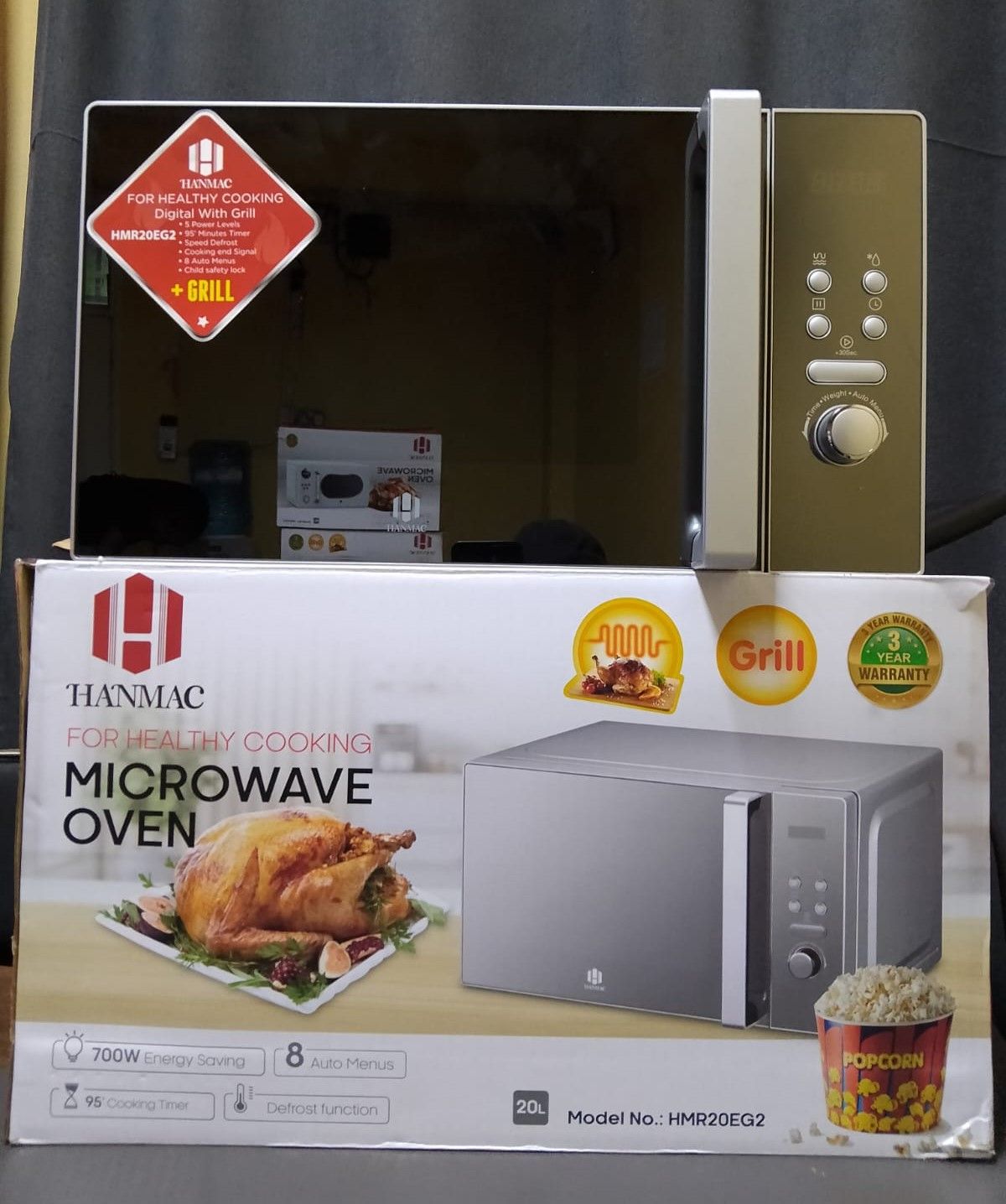 HANMAC 20L Digital Microwave with Grill