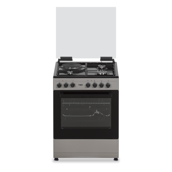 VON COOKER - 60cm X 55cm, 3 Gas+1 Rapid Plate, Electric Oven & Rotisserie