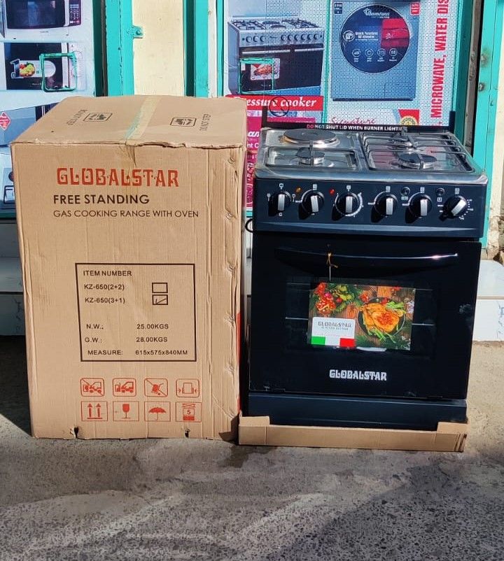 TODAY'S OFFER!!! Globalstar 60 x 55  Free Standing 3 Gas Burner + 1 Hot Plate Cooker - Electric Oven