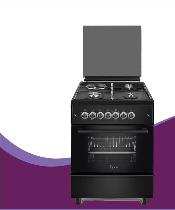 TODAY'S OFFER!! ROCH 60 x 60, 3 Gas Jet Burners + 1 Rapid Plate Standing Cooker with ELECTRIC OVEN