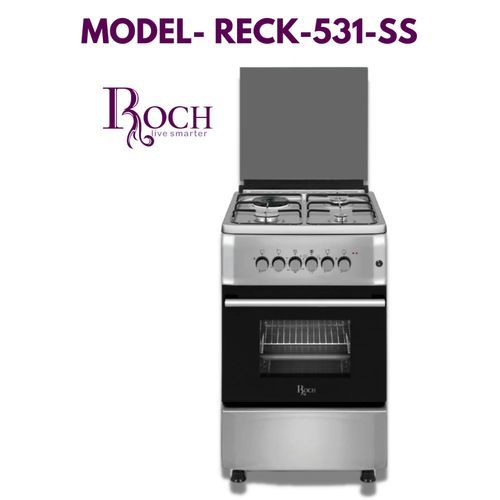 TODAY'S OFFER!! ROCH 50 x 55, 3 Gas Jet Burners + 1 Hot Plate Standing Cooker with ELECTRIC OVEN