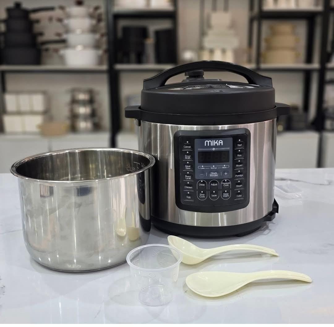 TODAY ONLY!! Mika Electric Pressure Cooker, Stainless Steel (1 YR WRTY)