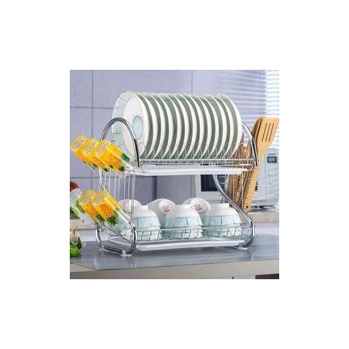 2-layer Stainless Steel Dish Drainer/ Dishrack