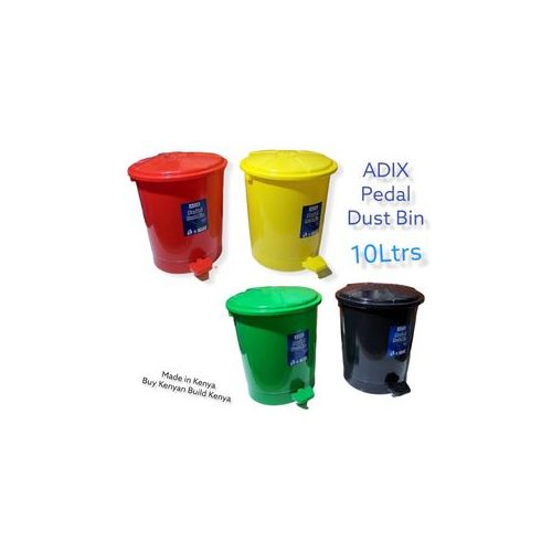 Adix 10L Pedal Push Dust/Waste Bin