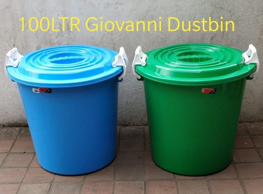 100L heavy duty Wastepaper/ dust Bin with air tight lid AND STRONG HANDLES