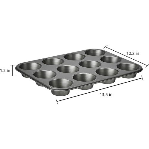 Non-stick 12 holes Muffin Pan Tin Cupcake Baking Tray Dish Bakeware