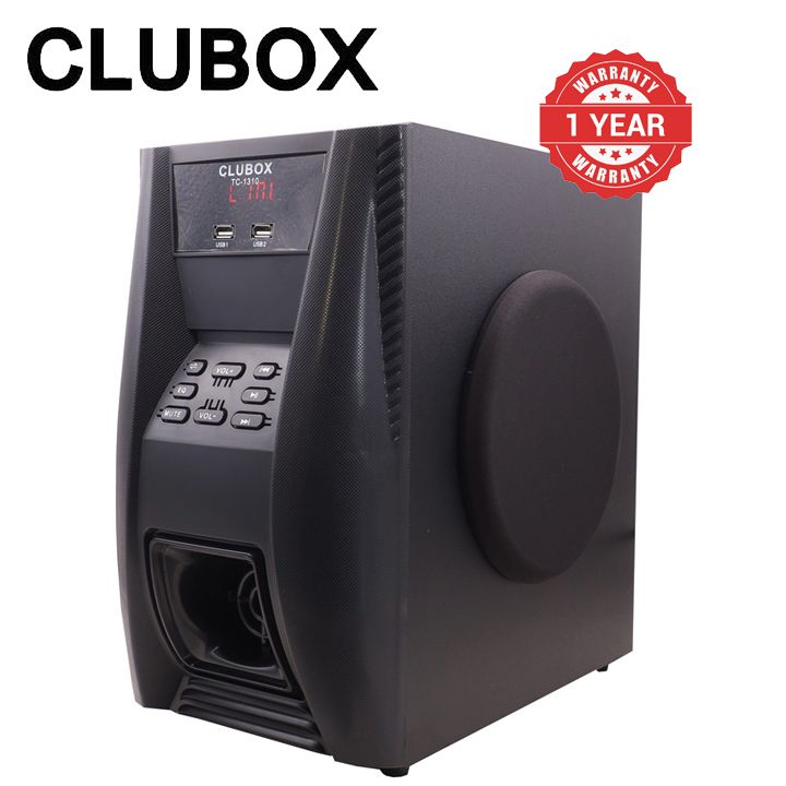 CLUBOX TC1310 3.1CH Bluetooth TC-1310 Woofer Home Theater System Speaker Systems Subwoofer USB/SD/FM Home Audio System with Remote Control 12000W