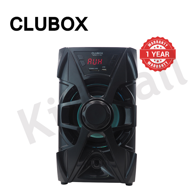 (Clearance Sale!)CLUBOX 3.1CH X-Base Woofer HI-FI BT Speaker Systems AC/DC Subwoofer Home Audio System 12000W with Remote Control Bluetooth FM USB SD TC-1303