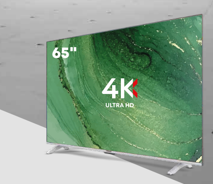 TORNADO 65"  Smart Tv  65UA3400X Frameless 4K with Android  Operating System: Android 10 • B-in Receiver
