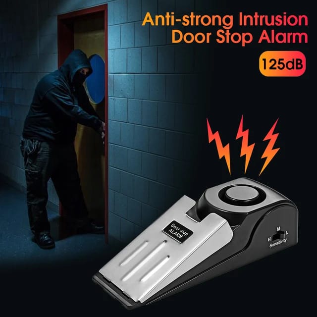 Safety Door Stop Alarm – Portable, Loud, and Reliable Security for Your Home, Office, or Travel