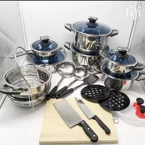 30 Pcs Heavy Duty Sufurias Cook Ware Set - Stainless Steel