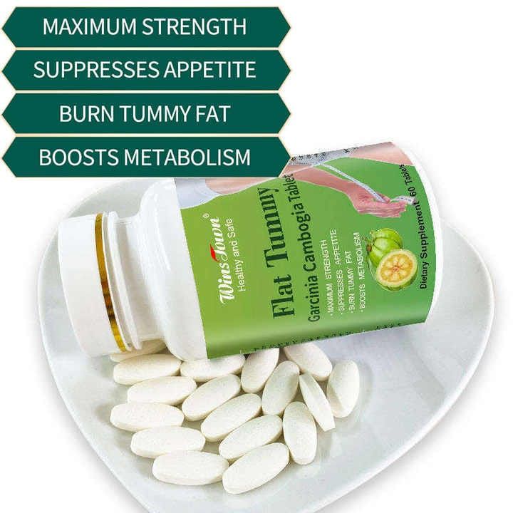 Flat Tummy Tablet With Garcinia Cambogia (800mg)  Wins Town Flat Tummy Pills Carcinia Cambogia 60 Capsules Burnst Tummy
