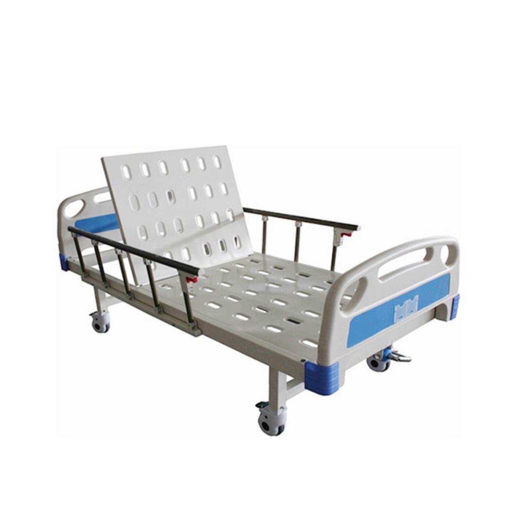 Single crank hospital beds