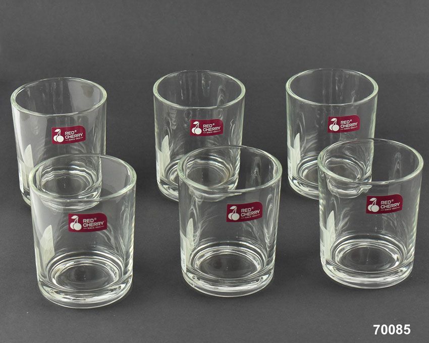 RED CHEERY 6PCS WISKEY GLASS SET 70085-255ML