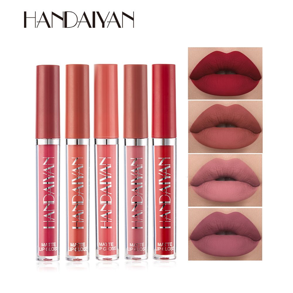 1 PCS HANDAIYAN 12-color matte lip gloss, liquid lipstick, long-lasting waterproof, non-staining cup lip color, matte lip gloss view 4
