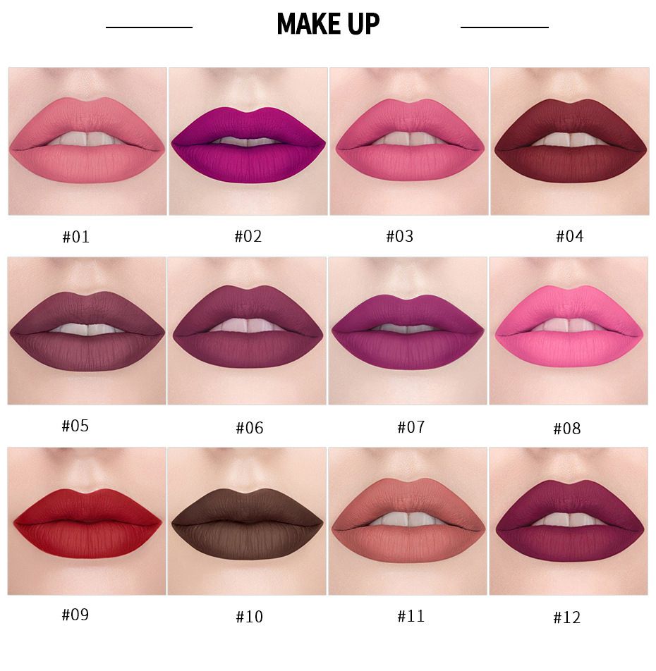 1 pcs Velvet lipstick, beauty and personal care, HANDAIYAN, long-lasting and waterproof, popular, matte lipstick view 8