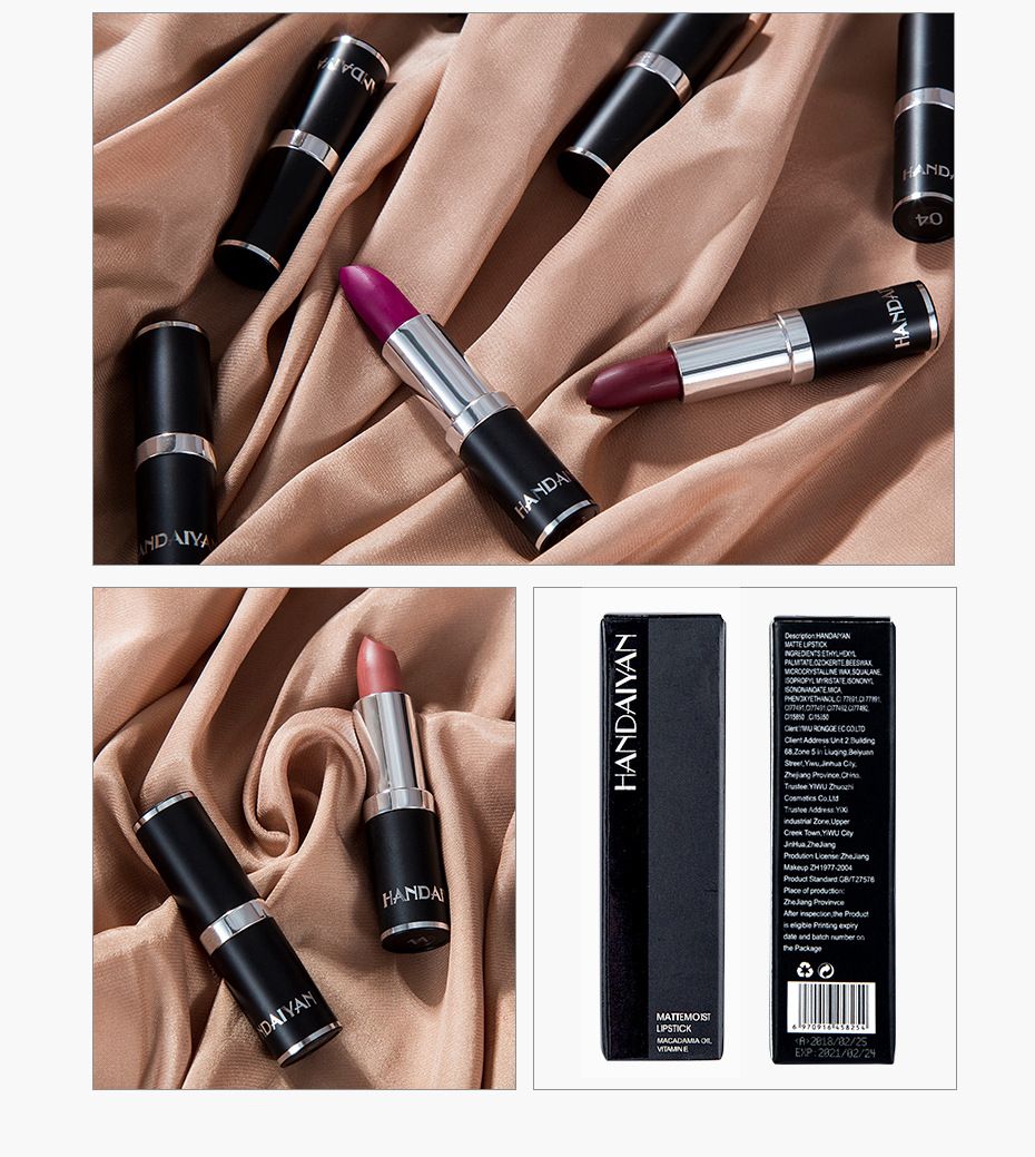 1 pcs Velvet lipstick, beauty and personal care, HANDAIYAN, long-lasting and waterproof, popular, matte lipstick view 4