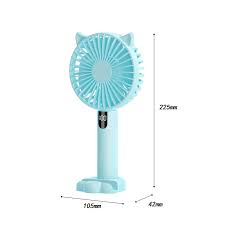 Portable fun,Mini Hand Fan,Rechargeable Personal Fan, Battery Operated Small Fan with 3 Speeds for Travel/Commute/Makeup/Office-Random colors