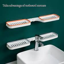 CLEARANCE SALE‼️ Bathroom Caddy❤️‍🔥punch free 🍊 orange 🌞180⁰ Rotatable🥰Adhesive Shower Caddy 🥳 helps keep your bathroom,sink area,kitchen and your house in general clean and neat