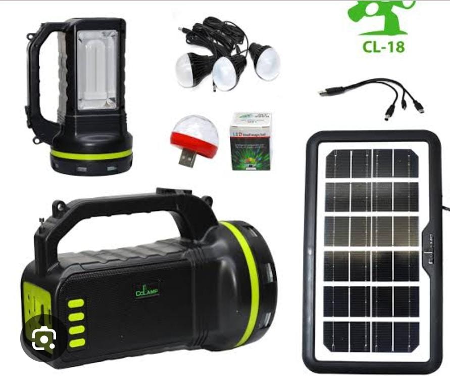 Solar Lighting Kit with 3 Bulbs, Mobile Charging, 3 Bright LED Bulbs (energy efficient, long-lasting) ✅ Portable Solar Panel