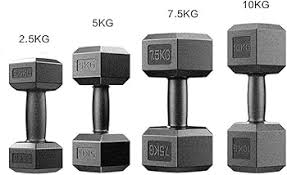 10kg[5 by 5 kg][, 20KGS[10kg by 10kg] 30kgs[15kg by 15kg],40kg[20kg by 20kg]Dumbbells - Hexagonal Dumbell Body Building Gym/ Home Work Out Weights ( A Pair)