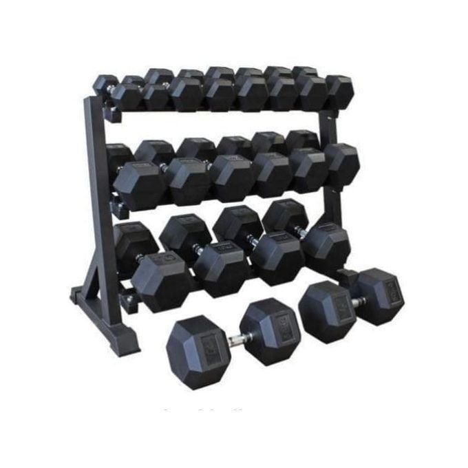 15KG Single Hand (1pc) Hexagonal Dumbell for Strength Training/Weight Training Workouts
