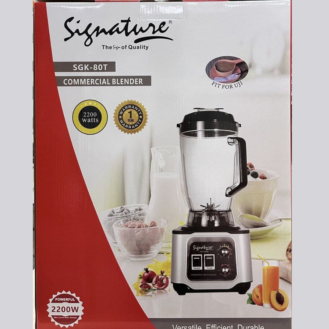 Signature Powerful 3.0 Ltr Jar Commercial Blender for Quick Results