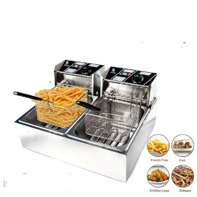Nunix Double Electric & Stainless Steel Deep Fryer for Chips