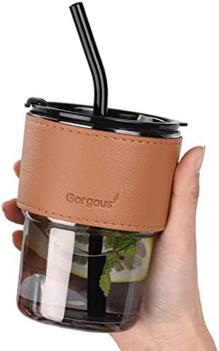 SIGNATURE 580ML Borosilicate Glass Snack/Lunch Box (2 Partitions) + FREE Beverage/Smoothie Glass Cup