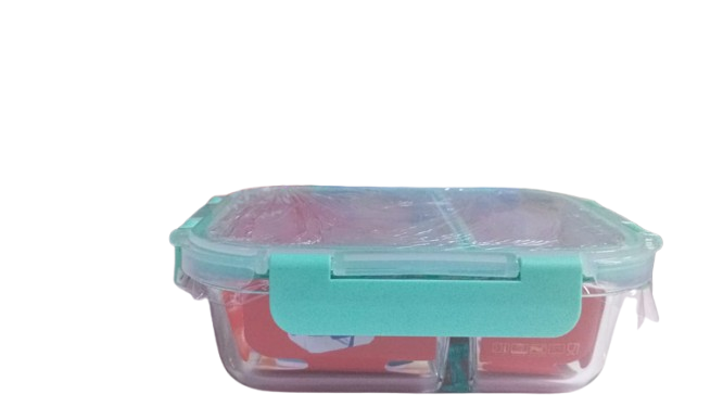 SIGNATURE 580ML Heat Resistant Glass Snack Box/Lunch Box + FREE Insulated Lunch Bag