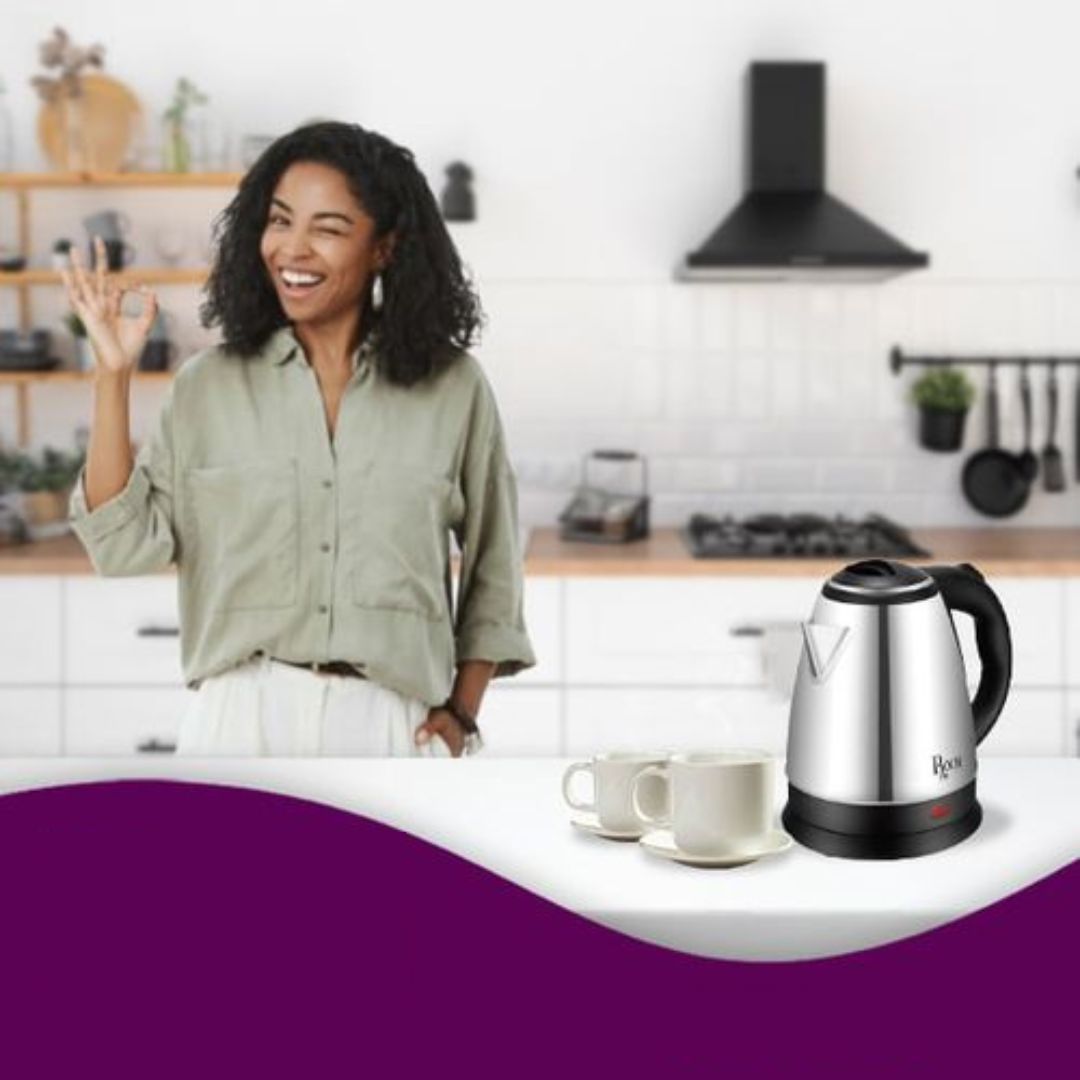 Roch Electric Kettle With Stainless Steel Body & Sleek Design