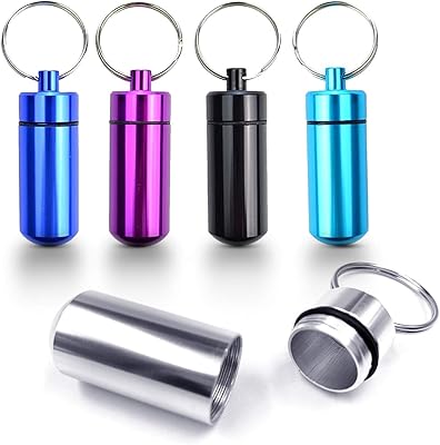 KEY HOLDER ALUMINIUM WATERPROOF PILL BOX