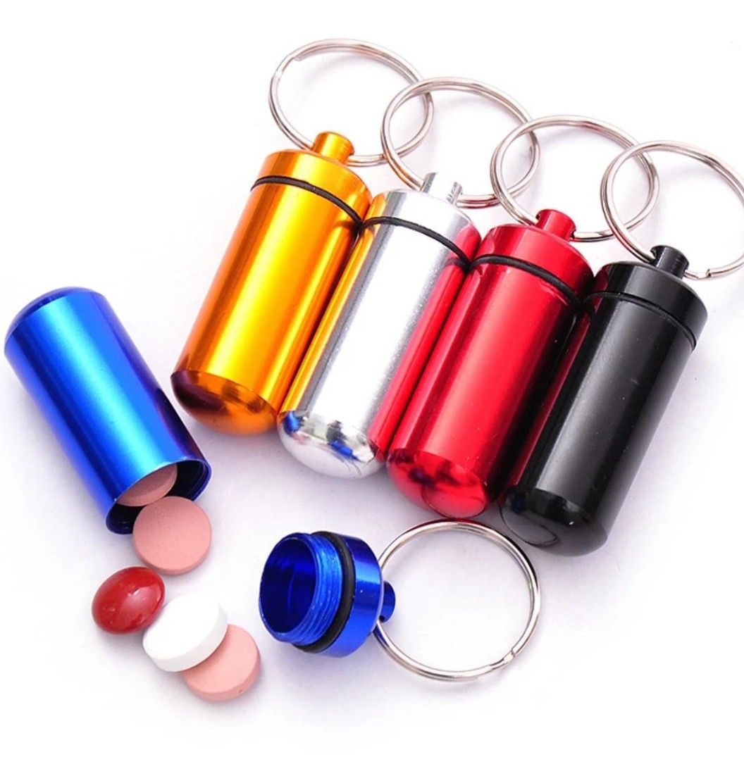 KEY HOLDER ALUMINIUM WATERPROOF PILL BOX