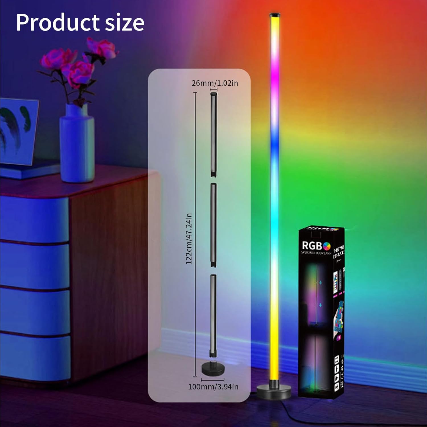 RGB CORNER FLOOR LAMP