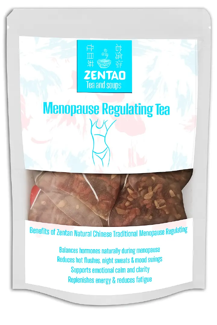 ZENTAO Menopause Support Tea – Hormonal Balance, Hot Flash Relief & Feminine Vitality (10 Herbal Tea Bags)