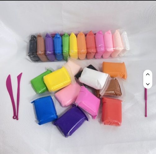 The Warehouse Color Air Dry Clay Set – Non-Toxic, Soft & Lightweight DIY Modeling Clay for Kids, Schools, Daycare,Crafters & jewelry makers