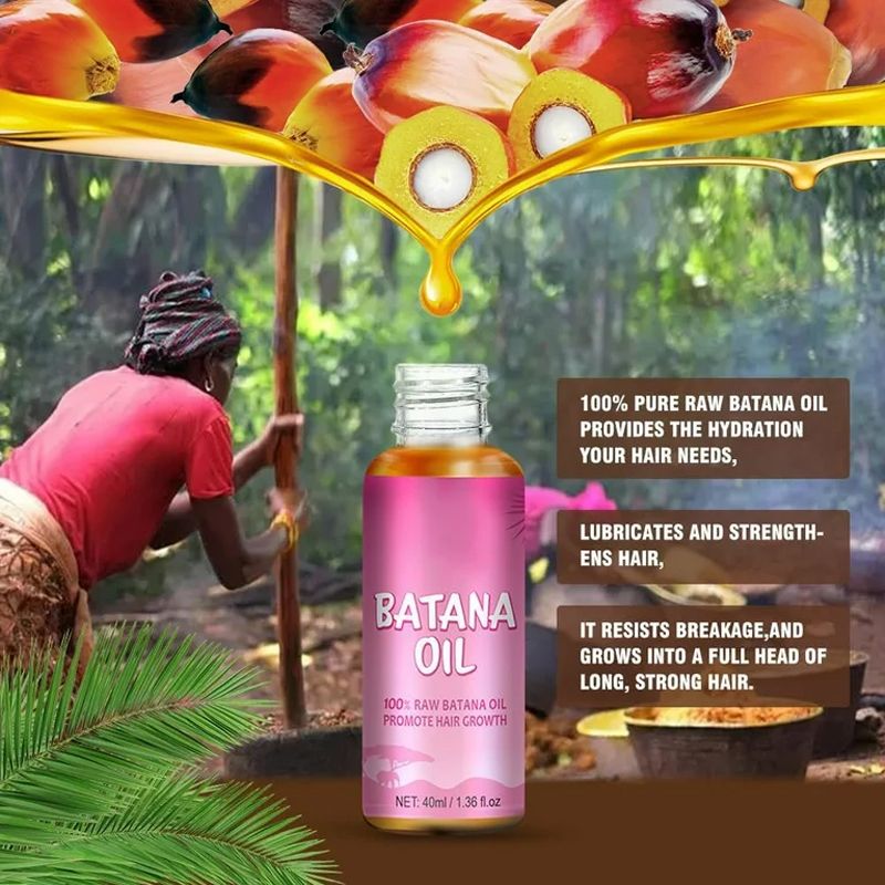 SEVICH 60g Batana Oil Butter 40ml Pure Batana Oil For Hair Growth Treating Hair Loss Anti-Breakage Hair Mask For Men & Women African Traction Alopecia Treatment Beauty Health Hair Care Products