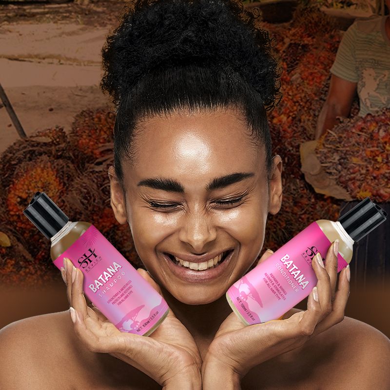 SEVICH 200ml Batana Oil Shampoo Set 100ml African Hair Growth Anti-Hair Loss Shampoo 100ml Batana Hair Repair Conditioner Anti Break Hair Regrowth Treatment Essence Beauty Health Hair Care Products