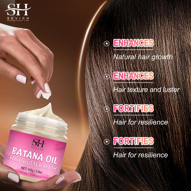 SEVICH 110g Batana Oil Hair Mask African Hair Growth Anti-Hair Loss Conditioner Batana Hair Repair Conditioner Anti Break Hair Regrowth Treatment Essence Beauty Health Hair Care Product