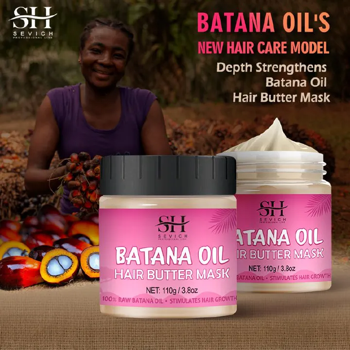 SEVICH 110g Batana Oil Hair Mask African Hair Growth Anti-Hair Loss Conditioner Batana Hair Repair Conditioner Anti Break Hair Regrowth Treatment Essence Beauty Health Hair Care Product