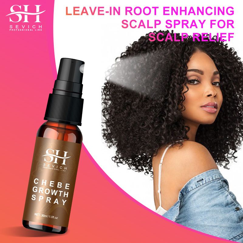 SEVICH Chebe Oil Hair Growth Spray 30ml African Traction Alopecia Chebe Powder Serum Edges Anti Hair Loss Treatment Anti-Breakage Essential Oil Serum Regrowth Thicken Oils Hair Care Beauty Health