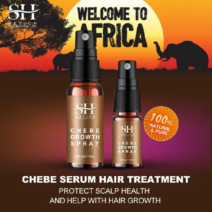 SEVICH Chebe Oil Hair Growth Spray 30ml African Traction Alopecia Chebe Powder Serum Edges Anti Hair Loss Treatment Anti-Breakage Essential Oil Serum Regrowth Thicken Oils Hair Care Beauty Health