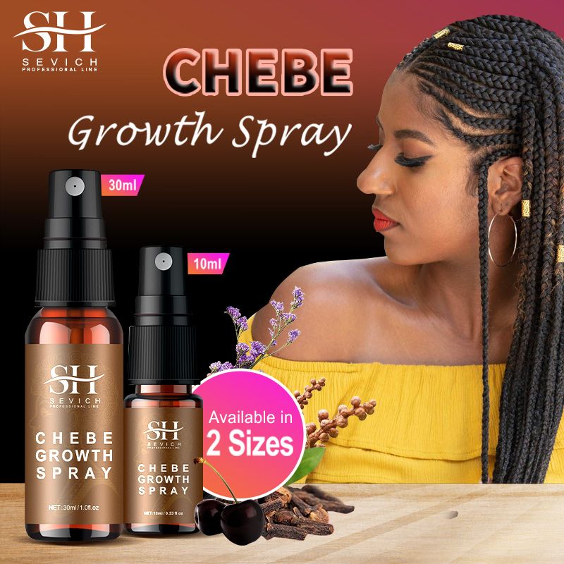 SEVICH Chebe Oil Hair Growth Spray 30ml African Traction Alopecia Chebe Powder Serum Edges Anti Hair Loss Treatment Anti-Breakage Essential Oil Serum Regrowth Thicken Oils Hair Care Beauty Health