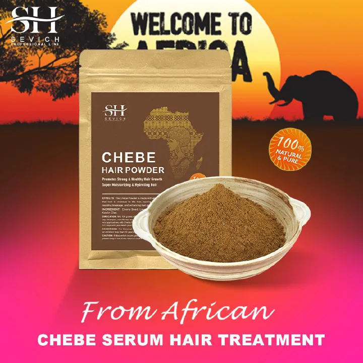 SEVICH Chebe Powder 100g African Traction Alopecia Chebe Powder Essence Edges Anti Hair Loss Treatment Anti-Breakage Essential Serum Regrowth Thicken Oils Hair Care Beauty Health Products
