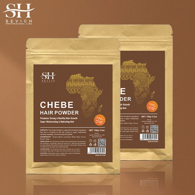 SEVICH Chebe Powder 100g African Traction Alopecia Chebe Powder Essence Edges Anti Hair Loss Treatment Anti-Breakage Essential Serum Regrowth Thicken Oils Hair Care Beauty Health Products