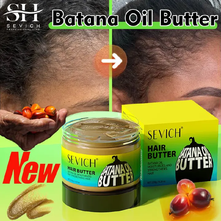 SEVICH 4.23oz Pure Batana Oil For Hair Growth 100% Batana Oil Butter Mask Faster Hair Growth Treating Hair Loss Anti-Breakage Hair Mask For Men Women Repairs Damage,Prevents Hair Loss,Delays Graying